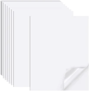 Matte Printable Sticker Paper 40 Sheets 8.5"x11" Letter Size for Inkjet and Laser Printers Matte Printable Sticker Paper 40 Sheets 8.5"x11" Letter Size for Inkjet and Laser Printers