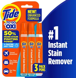 Tide To Go Instant Laundry Stain Remover Pen and Spot Cleaner, Travel Size, Fresh, 1.01 fl oz, 3 Count Tide To Go Instant Laundry Stain Remover Pen and Spot Cleaner, Travel Size, Fresh, 1.01 fl oz, 3 Count