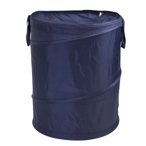 Mainstays Pop-Up Laundry Hamper with Zipper Lid, 2-Load Capacity, Blue Mainstays Pop-Up Laundry Hamper with Zipper Lid, 2-Load Capacity, Blue