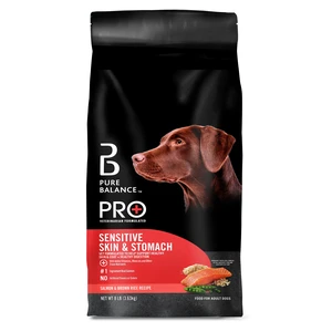 Pure Balance Pro+ Sensitive Skin & Stomach Salmon & Rice Recipe Dog Food, 8lb Bag Pure Balance Pro+ Sensitive Skin & Stomach Salmon & Rice Recipe Dog Food, 8lb Bag