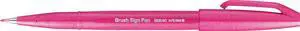 Pentel Fude Touch Sign Pen, Pink, Felt Pen Like Brush Stroke (SES15C-P) Pentel Fude Touch Sign Pen, Pink, Felt Pen Like Brush Stroke (SES15C-P)