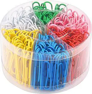 Sunmns 300 Pieces Large Colorful Paper Clips, 2 Inch Sunmns 300 Pieces Large Colorful Paper Clips, 2 Inch