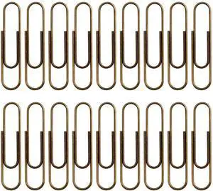 50 Pieces 50 mm Metal Paper Clips for Office School and Personal Use (Bronze) 50 Pieces 50 mm Metal Paper Clips for Office School and Personal Use (Bronze)