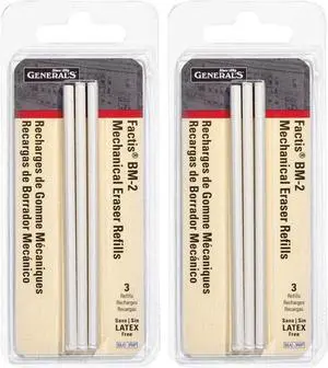 Factis Pen Style Mechanical Eraser Refills 3/Pkg- Factis Pen Style Mechanical Eraser Refills 3/Pkg-