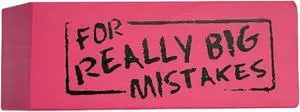 Rhode Island Novelty Jumbo Big Mistake Wedge Eraser, One Per Order Rhode Island Novelty Jumbo Big Mistake Wedge Eraser, One Per Order
