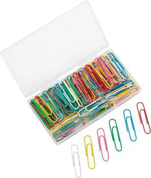 110 Pcs 2 Inch Colorful Paper Clips, Assorted Colored Coated Jumbo Reusable Big Paperclips, Durable and Rustproof, Large Colored Paperclips for Office School Document Organizing 110 Pcs 2 Inch Colorful Paper Clips, Assorted Colored Coated Jumbo Reusable Big Paperclips, Durable and Rustproof, Large Colored Paperclips for Office School Document Organizing