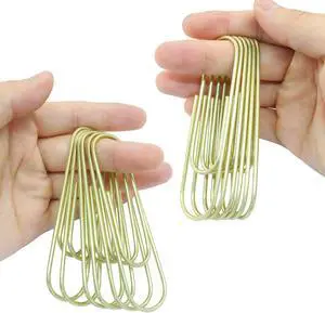 4 Inch Jumbo Paper Clips, Gold, 15Pcs | Coated Large Reusable Big Paperclips for Office, School, Home Document Organizing 4 Inch Jumbo Paper Clips, Gold, 15Pcs | Coated Large Reusable Big Paperclips for Office, School, Home Document Organizing