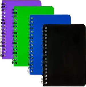 4Pack Small Spiral Notebook 4.2"x 6.1" Pocket Notepad | Convenient for carrying meeting notes textbooks homework teachers and students multiple color options 4Pack Small Spiral Notebook 4.2"x 6.1" Pocket Notepad | Convenient for carrying meeting notes textbooks homework teachers and students multiple color options