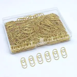 Small Gold Paper Clips 200 Pcs Stainless Steel Cute Paperclips | Love Heart Shaped Paperclips for Paperwork Office School Desk Organizers Wedding Invitations DIY Crafts Scrapbooking (Gold) Small Gold Paper Clips 200 Pcs Stainless Steel Cute Paperclips | Love Heart Shaped Paperclips for Paperwork Office School Desk Organizers Wedding Invitations DIY Crafts Scrapbooking (Gold)