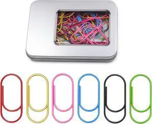 50 Pcs Cute Jumbo Planner Paper Clips 2 Inch, Fun Office Supplies | Large Giant Paperclips for Planners, Notebooks, Office and School Supplies 50 Pcs Cute Jumbo Planner Paper Clips 2 Inch, Fun Office Supplies | Large Giant Paperclips for Planners, Notebooks, Office and School Supplies