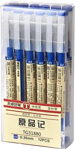 sencoo 12 pack Blue Gel Ink Pen Extra Fine Point Pens Ballpoint pen 0.35mm Blue Office School Stationery Students Pens sencoo 12 pack Blue Gel Ink Pen Extra Fine Point Pens Ballpoint pen 0.35mm Blue Office School Stationery Students Pens