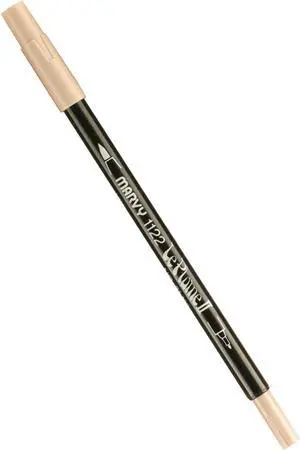 Uchida 1122-C-91 Marvy Extra Fine Tip Le Plume II Double Ender Marker Pen, Tan Uchida 1122-C-91 Marvy Extra Fine Tip Le Plume II Double Ender Marker Pen, Tan