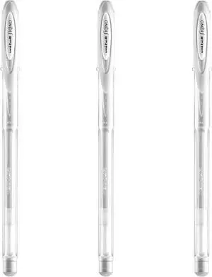 Uni-ball Signo Angelic UM-120AC Gel Ink Pen 0.7 mm, White Ink, 3 Pens per Pack Uni-ball Signo Angelic UM-120AC Gel Ink Pen 0.7 mm, White Ink, 3 Pens per Pack