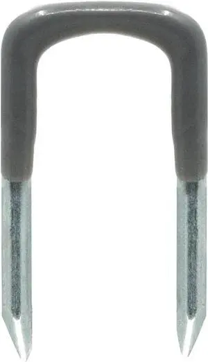 Cloverdale - Insulated Cable Staples, 3/4 in, 100 Pack, for Ethernet & Coax | Insulated pvc cable staples, 3/4 inch nail-in u clips wire staples for low voltage, coaxial, speaker, and ethernet wires Cloverdale - Insulated Cable Staples, 3/4 in, 100 Pack, for Ethernet & Coax | Insulated pvc cable staples, 3/4 inch nail-in u clips wire staples for low voltage, coaxial, speaker, and ethernet wires