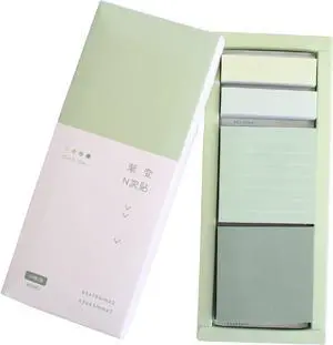 Green Lined Sticky Notes Set, 240 Sheets Pastel Sticky Note Pads, Self-Stick Index Tabs Cute Memo Notepads for School, Office and Home Green Lined Sticky Notes Set, 240 Sheets Pastel Sticky Note Pads, Self-Stick Index Tabs Cute Memo Notepads for School, Office and Home