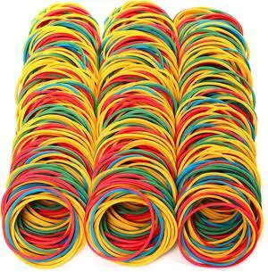 LotFancy Rubber Bands, 600PCS Size 16 (2 1/2" x 1/16") Elastic Durable Colored Rubber Bands for Office Supplies, Tie Dye LotFancy Rubber Bands, 600PCS Size 16 (2 1/2" x 1/16") Elastic Durable Colored Rubber Bands for Office Supplies, Tie Dye