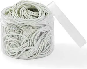 AMUU Rubber Bands Size 16 300pcs Small Rubber Bands for Office Supplies | White Size16 Elastic Band for School Home AMUU Rubber Bands Size 16 300pcs Small Rubber Bands for Office Supplies | White Size16 Elastic Band for School Home