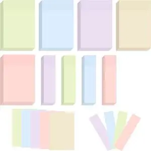 BAYTORY 6 Pads Pastel Sticky Notes, Small Self-Stick Note (3x2 & 3x0.7 in) | Index Tabs Easy to Post for School Office Notebook BAYTORY 6 Pads Pastel Sticky Notes, Small Self-Stick Note (3x2 & 3x0.7 in) | Index Tabs Easy to Post for School Office Notebook