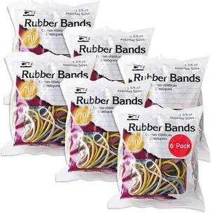 Charles Leonard Rubber Bands Assorted Sizes & Colors 1.4oz per Bag, 6 Bags | 6 Bags per Box | Classroom Pack | Perfect for Crafts | Rubber Bands Assorted Sizes & Colors | For School and Office Use Charles Leonard Rubber Bands Assorted Sizes & Colors 1.4oz per Bag, 6 Bags | 6 Bags per Box | Classroom Pack | Perfect for Crafts | Rubber Bands Assorted Sizes & Colors | For School and Office Use