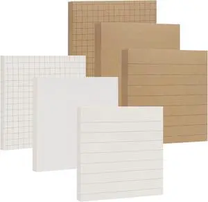 NatureTouch Sticky Notes 6 Packs, 3 x 3 Inches Adhesive Self-Stick Notes in Eye Protection Paper, Multiple Designs of Memo Pads for Reminders, Office, Home, School, Meeting, 80 Sheets/Pad NatureTouch Sticky Notes 6 Packs, 3 x 3 Inches Adhesive Self-Stick Notes in Eye Protection Paper, Multiple Designs of Memo Pads for Reminders, Office, Home, School, Meeting, 80 Sheets/Pad