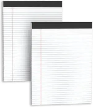 Legal Pads 8.5 X11, Narrow Ruled Notepads, 2 Pack, 50 Sheet/Pad | White Legal Pads, Tear Off Notepad, Perforated Writing Pad, Notebook Paper College Ruled, Notepads For Office Home School Legal Pads 8.5 X11, Narrow Ruled Notepads, 2 Pack, 50 Sheet/Pad | White Legal Pads, Tear Off Notepad, Perforated Writing Pad, Notebook Paper College Ruled, Notepads For Office Home School