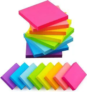 Sticky Notes 3x3 & 1.5x2 in, 16 Pads Total, 90 Sheets/Pad, 8 Bright Colors | Perfect for Offices, Schools, Home, Planners, and Daily Reminders Sticky Notes 3x3 & 1.5x2 in, 16 Pads Total, 90 Sheets/Pad, 8 Bright Colors | Perfect for Offices, Schools, Home, Planners, and Daily Reminders