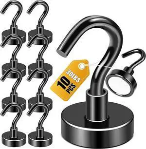DIYMAG Magnetic Hooks, Strong Magents 10 Pack 30lbs for Cuise Cabins Black | 2026 Ship Essentials Heavy Duty Strong Refrigerator Fridge Magnets for Classroom Kitchen Grills Beach Vacation Home Hanging DIYMAG Magnetic Hooks, Strong Magents 10 Pack 30lbs for Cuise Cabins Black | 2026 Ship Essentials Heavy Duty Strong Refrigerator Fridge Magnets for Classroom Kitchen Grills Beach Vacation Home Hanging