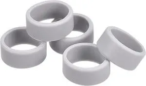 MECCANIXITY Silicone Rubber Bands Rings Non-slip 1" Grey for Wrapping Paper, Cord Wraps, Bundle 5pcs MECCANIXITY Silicone Rubber Bands Rings Non-slip 1" Grey for Wrapping Paper, Cord Wraps, Bundle 5pcs