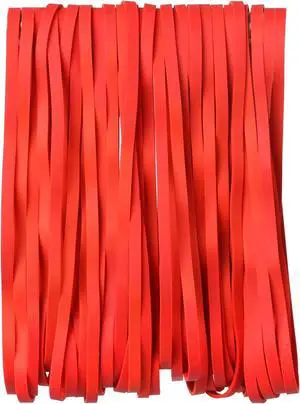 AMUU Rubber Bands 50 Pcs 8in Big Wide Large Rubber Band for Trash Cans | Elastic Rubber Bands for Office Supplies File Folders Box Books gifts Notebook Red AMUU Rubber Bands 50 Pcs 8in Big Wide Large Rubber Band for Trash Cans | Elastic Rubber Bands for Office Supplies File Folders Box Books gifts Notebook Red