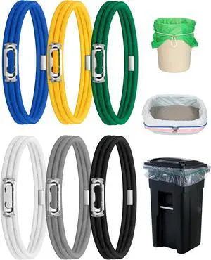 Garbage Can Bands Cord Lord Design Adjustable Large Trash Can Rubber Bands Fits 8-33 Gallon Trash Cans Multifunction Bands Litter Box Bands for Kitchen Tables Picnic Party Garbage Can Bands Cord Lord Design Adjustable Large Trash Can Rubber Bands Fits 8-33 Gallon Trash Cans Multifunction Bands Litter Box Bands for Kitchen Tables Picnic Party