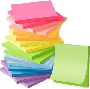 (16 Pack) Sticky Notes 3x3, Self-Stick Pads Bright Colors Sticky Note | Recyclable, Easy to Stick for Home, Office, Notebook (16 Pack) Sticky Notes 3x3, Self-Stick Pads Bright Colors Sticky Note | Recyclable, Easy to Stick for Home, Office, Notebook