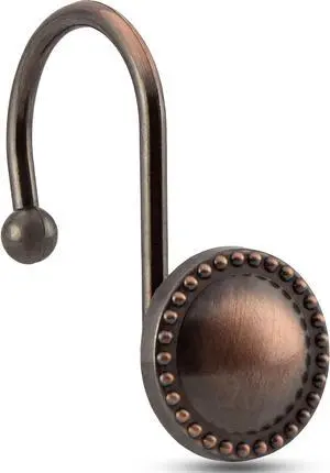 Shower Curtain Hooks,Rust-Resistant Decorative Rings,12-Pack,Bronze | Heavy-Duty Metal Construction,Smooth Glide,Circular Design,Bathroom Accessories,Fits Standard Shower Rods Shower Curtain Hooks,Rust-Resistant Decorative Rings,12-Pack,Bronze | Heavy-Duty Metal Construction,Smooth Glide,Circular Design,Bathroom Accessories,Fits Standard Shower Rods
