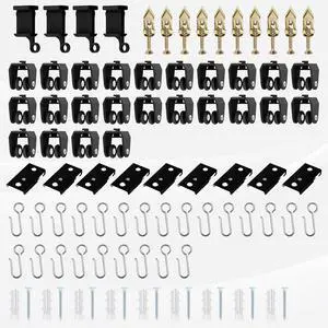 Flexible Ceiling Curtain Track Ceiling Mount, Curved Curtain Rod, Sliding Curtains Track, Room Divider, Shower Curtain Rod, Wall Divider, (Black, Accessory Pack) Flexible Ceiling Curtain Track Ceiling Mount, Curved Curtain Rod, Sliding Curtains Track, Room Divider, Shower Curtain Rod, Wall Divider, (Black, Accessory Pack)