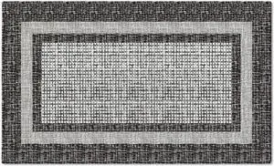 Artoid Mode Black Rectangle Plaid Washable Doormat, Seasonal Decor Non Slip Low-Profile Absorbent Natural Rubber Back Door Mat 17x29 Inch Artoid Mode Black Rectangle Plaid Washable Doormat, Seasonal Decor Non Slip Low-Profile Absorbent Natural Rubber Back Door Mat 17x29 Inch