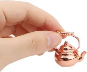 Dollhouse Miniature Vivid Teapot Tea Kettle 1:12 Scale Kitchen Copper Model Artificial House Decoration Food Ornament Accessories (Bronze) Dollhouse Miniature Vivid Teapot Tea Kettle 1:12 Scale Kitchen Copper Model Artificial House Decoration Food Ornament Accessories (Bronze)
