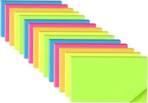 (15 Pads) Sticky Notes 3x5 in,Bright Notepads,Stickies,Memo Note Pads | Super Sticking Power,Colorful,Strong Adhesive,Post on Windows Doors,Office School,Recyclable,Easy to Write on,Hold Well (15 Pads) Sticky Notes 3x5 in,Bright Notepads,Stickies,Memo Note Pads | Super Sticking Power,Colorful,Strong Adhesive,Post on Windows Doors,Office School,Recyclable,Easy to Write on,Hold Well