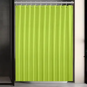 PEVA Shower Curtain Lime Green 3G Lightweight, 72"x72" Bathroom Decor with 12 Reinforced Metal Grommets & 3 Magnets PEVA Shower Curtain Lime Green 3G Lightweight, 72"x72" Bathroom Decor with 12 Reinforced Metal Grommets & 3 Magnets