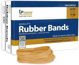 Upgrade Office Supply Rubber Bands, Size 64, 3-1/2 x 1/4 in, 1/4 lb Box USA Upgrade Office Supply Rubber Bands, Size 64, 3-1/2 x 1/4 in, 1/4 lb Box USA
