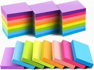 Mini Sticky Notes 1.5x2 Inches, Bright Colors Self-Stick Pads | 24 Pack, 75 Sheets/Pad,1800 Sheets Mini Sticky Notes 1.5x2 Inches, Bright Colors Self-Stick Pads | 24 Pack, 75 Sheets/Pad,1800 Sheets