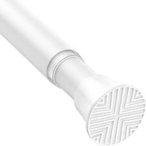 MEXAU White Tension Curtain Rods18 to 36 In,Small Curtain Rods No Drilling | Short Tension Rod,Adjustable Spring Rod for Windows,Door,Closet,Kitchen,1 Pack,Spring Tension Curtain Rods Small MEXAU White Tension Curtain Rods18 to 36 In,Small Curtain Rods No Drilling | Short Tension Rod,Adjustable Spring Rod for Windows,Door,Closet,Kitchen,1 Pack,Spring Tension Curtain Rods Small