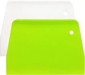 (2PCS) Dough Scraper Bowl Scraper Food safe Plastic Dough Cutter Flexible Plastic Scraper Practical Bench Scraper Multipurpose Food Scrappers for Bread Dough Cake Fondant Icing (2PCS) Dough Scraper Bowl Scraper Food safe Plastic Dough Cutter Flexible Plastic Scraper Practical Bench Scraper Multipurpose Food Scrappers for Bread Dough Cake Fondant Icing