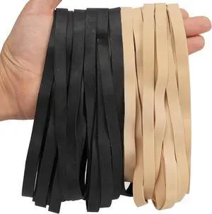 Rubber Bands Large 30Pcs 8in Wide Long Elastic Band for Office Supplies | Heavy Duty Rubber Bands for Trash Can File Folders Litter Box Beige Black Rubber Bands Large 30Pcs 8in Wide Long Elastic Band for Office Supplies | Heavy Duty Rubber Bands for Trash Can File Folders Litter Box Beige Black