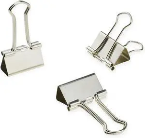 HAHIYO Binder Clips Paper Clamps Spring Steel Sturdy Medium 1.26 inches Width 0.39 Inch Capacity No Sharp Edges Heavy Duty Tight Grip Reusable Silver Metal Bright Finish for Home Office School 13 Pack HAHIYO Binder Clips Paper Clamps Spring Steel Sturdy Medium 1.26 inches Width 0.39 Inch Capacity No Sharp Edges Heavy Duty Tight Grip Reusable Silver Metal Bright Finish for Home Office School 13 Pack