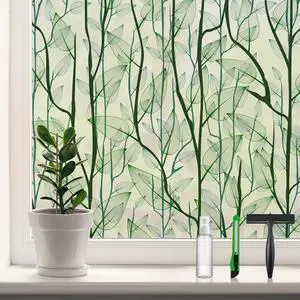 DKTIE Window Film Privacy Decorative Window Clings 17.7'' x 78.7'' | with Installation Tools Static Cling Stained Glass Window Sticker for Front Door, Bathroom, Glass Door DKTIE Window Film Privacy Decorative Window Clings 17.7'' x 78.7'' | with Installation Tools Static Cling Stained Glass Window Sticker for Front Door, Bathroom, Glass Door