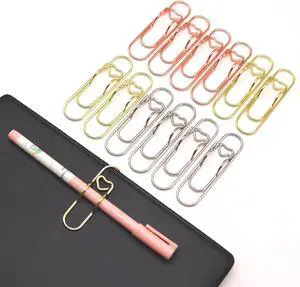 12 Pcs Cute Pen Holder Clips for Notebook, Paperclip Pen Holder | Heart Planner Accessories for Planners and Journals, Fits Pens Under 0.5 Inch 12 Pcs Cute Pen Holder Clips for Notebook, Paperclip Pen Holder | Heart Planner Accessories for Planners and Journals, Fits Pens Under 0.5 Inch