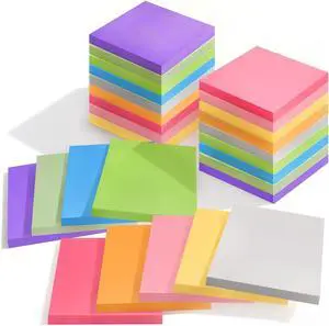 27 Pack of 3x3 Inch Sticky Notes Self-Stick Memo Pads - 1620 Sheets in Total! Great for Home, Office & School 27 Pack of 3x3 Inch Sticky Notes Self-Stick Memo Pads - 1620 Sheets in Total! Great for Home, Office & School