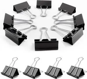 72Pack Medium Binder Clips,1inch Black Paper Clips Metal Bulk Clip | Office Clips with Storage Container for Office, Home, School,Documents, Files,Desk Organization 72Pack Medium Binder Clips,1inch Black Paper Clips Metal Bulk Clip | Office Clips with Storage Container for Office, Home, School,Documents, Files,Desk Organization