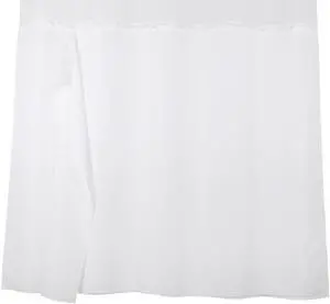 Shower Curtain Liner with Snaps 70" W x 54" H Waterproof Polyester Fabric Bath Curtain with Magnet White Shower Curtain Liner with Snaps 70" W x 54" H Waterproof Polyester Fabric Bath Curtain with Magnet White