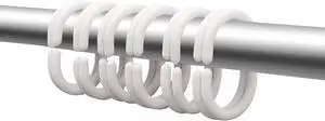 Plastic Shower Curtain Hooks White Curtain C Rings for Bathroom Shower Rod Window Curtains Hook Hanger | Plastic Shower Curtain Hooks C Shape Rings for Bathroom Shower Rod Window Curtains Hanger Plastic Shower Curtain Hooks White Curtain C Rings for Bathroom Shower Rod Window Curtains Hook Hanger | Plastic Shower Curtain Hooks C Shape Rings for Bathroom Shower Rod Window Curtains Hanger