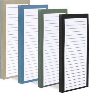 FLIPPED 4 Pack Magnetic Notepads for Refrigerator, Notepad Grocery List Large Magnet Pad for Fridge,Full Magnet Back Design Magnetic Memo Pads for Grocery List, Shopping List, to-Do List(200 Sheets) FLIPPED 4 Pack Magnetic Notepads for Refrigerator, Notepad Grocery List Large Magnet Pad for Fridge,Full Magnet Back Design Magnetic Memo Pads for Grocery List, Shopping List, to-Do List(200 Sheets)